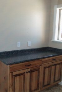 A laundry room cabinet we built